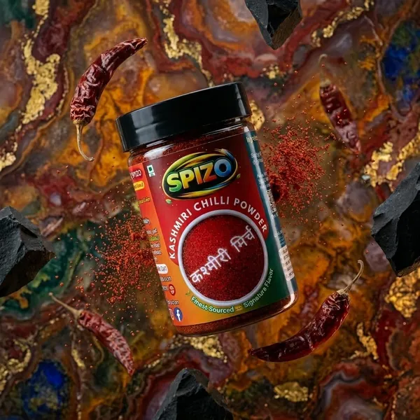 Spizo_Kashmiri_Lal_Mirch_Powder_100%_Pure_Natural_No_Artificial_Color_Deep_Red_Colour_Mild_Heat_Fresh_Ground_No_Preservatives