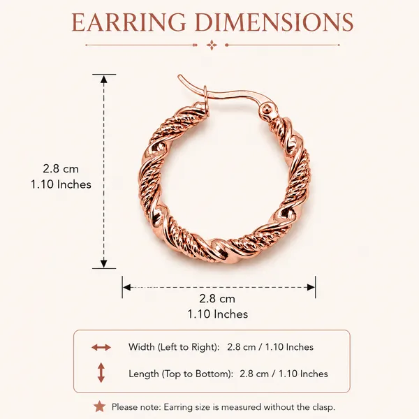 Rose_Gold_Stainless_Steel_Twisted_Luxe_Hoop_Earring_For_Women