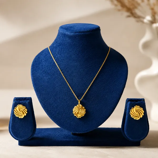 Golden_Stainless_Steel_Swirl_Pendant_Set_For_Women