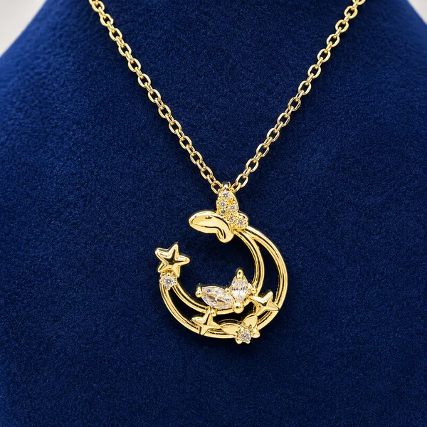 Golden_Stainless_Steel_Butterfly_Pendant_For_Women