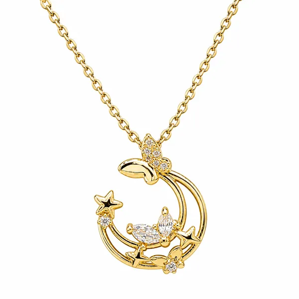 Golden_Stainless_Steel_Butterfly_Pendant_For_Women