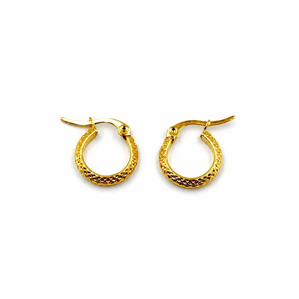 Golden_Stainless_Steel_Classic_Hoop_Earring_For_Women