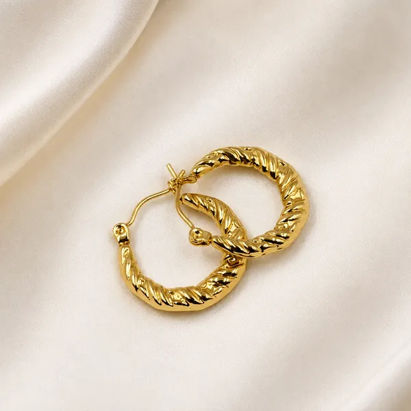 Golden_Stainless_Steel_Bold_Twisted_Hoop_Earring_For_Women