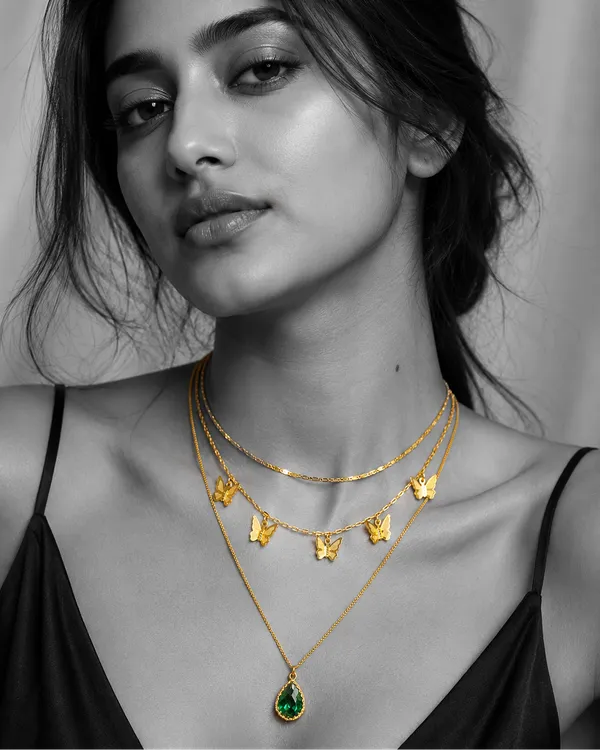 Golden_Stainless_Steel_Butterfly_Necklace_For_Women