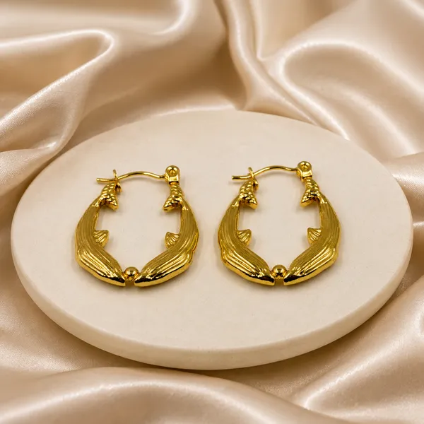 Golden_Stainless_Steel_Lumina_Hoop_Earring_For_Women