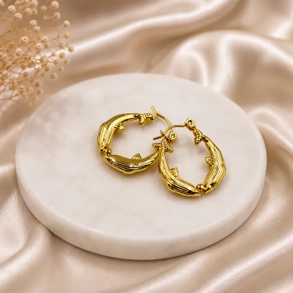 Golden_Stainless_Steel_Lumina_Hoop_Earring_For_Women