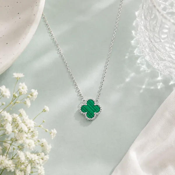 Golden_Green_Stainless_Steel_Bloom_Necklace_For_Women