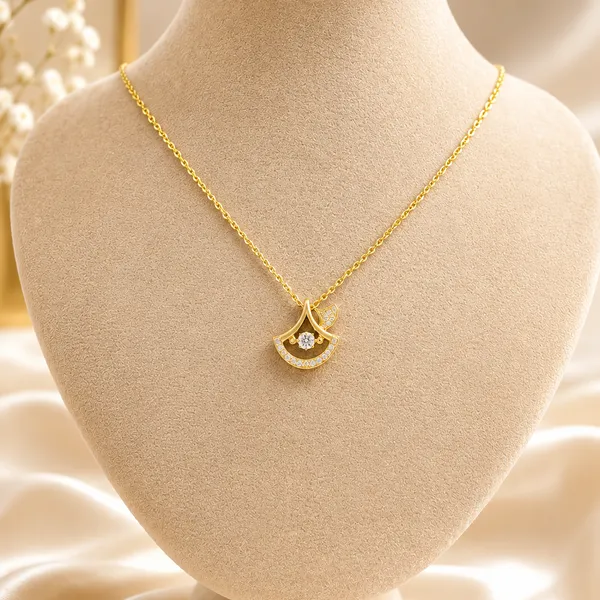 Golden_Stainless_Steel_Grace_Necklace_For_Women