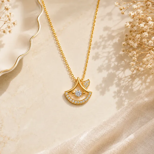 Golden_Stainless_Steel_Grace_Necklace_For_Women