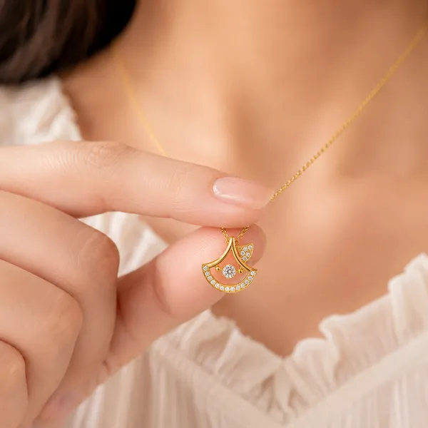 Golden_Stainless_Steel_Grace_Necklace_For_Women