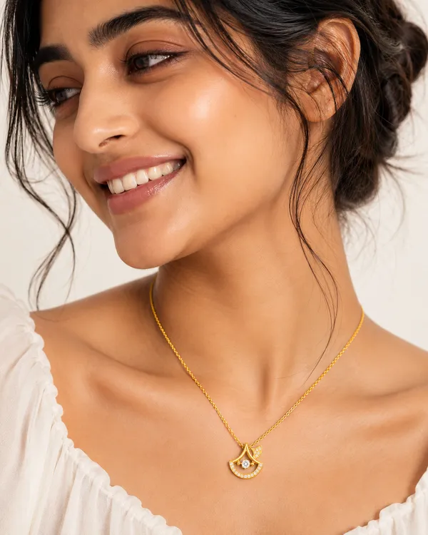 Golden_Stainless_Steel_Grace_Necklace_For_Women