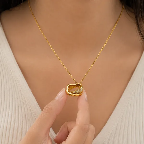 Golden_Stainless_Steel_Infinity_Loop_Necklace_For_Women
