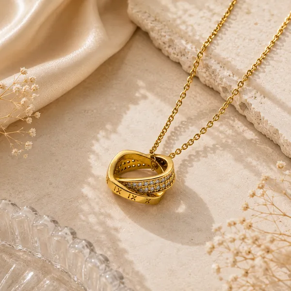 Golden_Stainless_Steel_Infinity_Loop_Necklace_For_Women