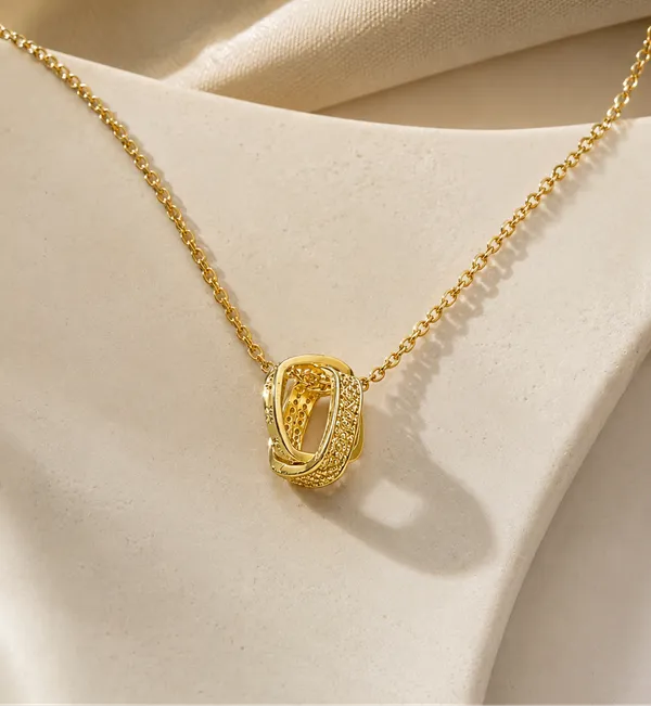 Golden_Stainless_Steel_Infinity_Loop_Necklace_For_Women
