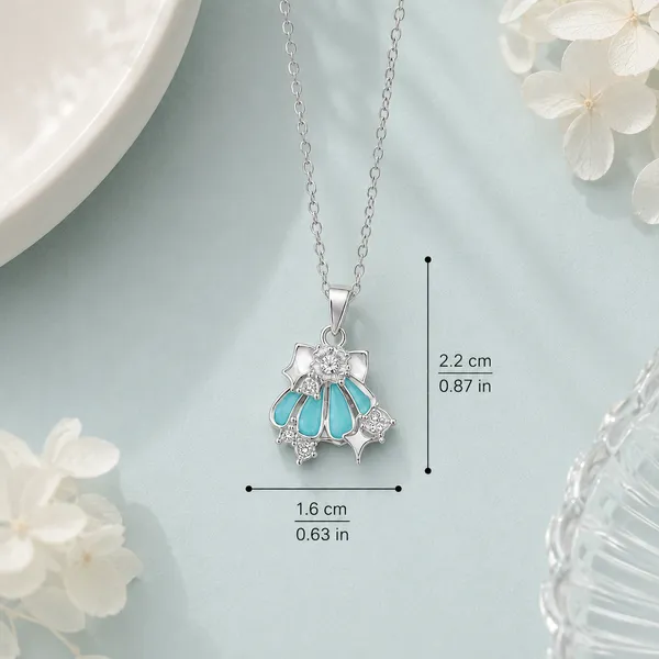 Golden_Blue_Stainless_Steel_Ocean_Whisper_Necklace_For_Women