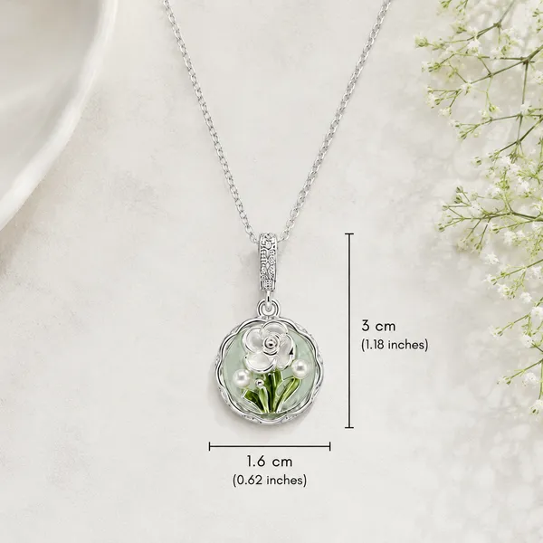 Silver_Stainless_Steel_Pearl_Bloom_Necklace_For_Women