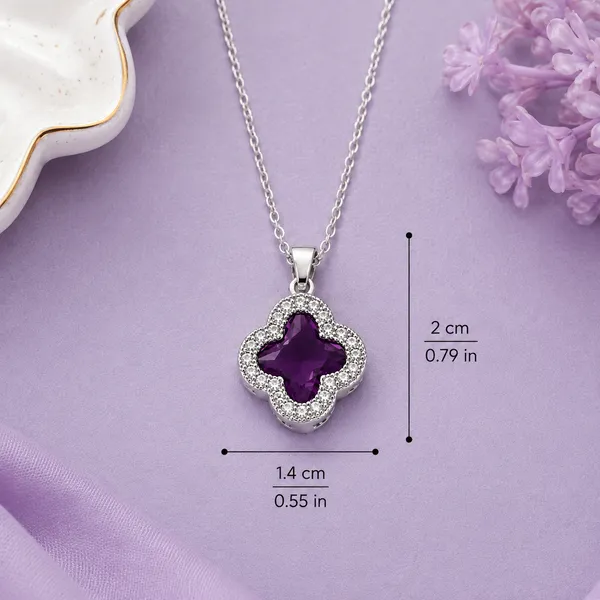 Golden_Purple_Stainless_Steel_Clover_Pendant_For_Women