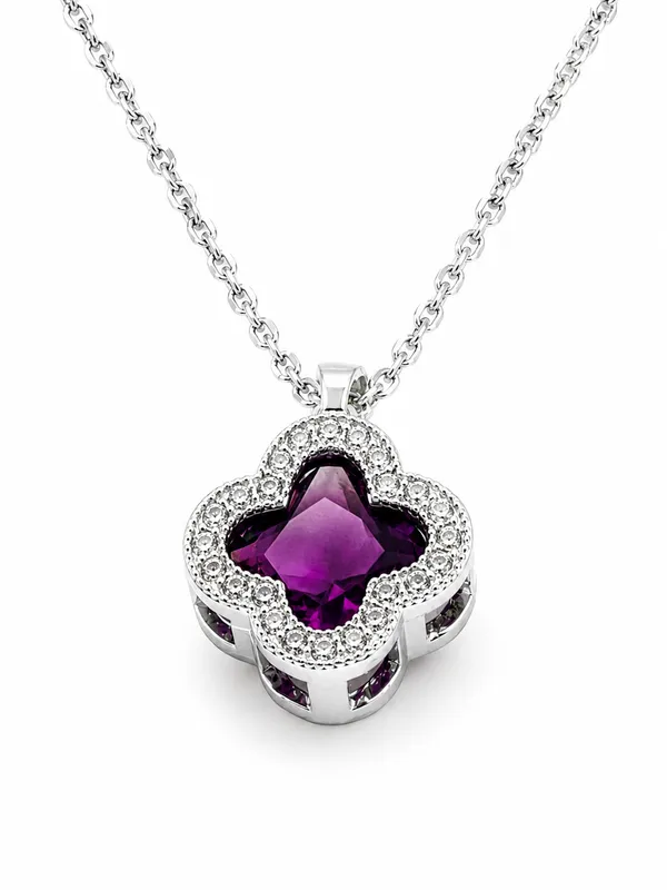 Golden_Purple_Stainless_Steel_Clover_Pendant_For_Women