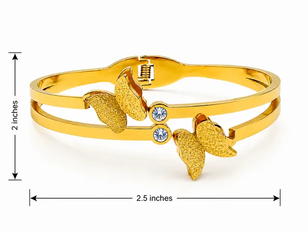 Golden_Stainless_Steel_Butterfly_Bracelet_For_Women