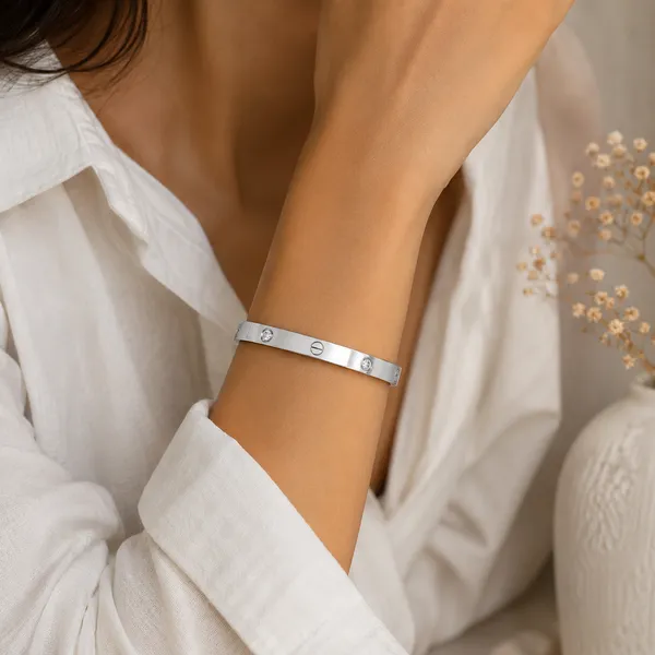 Silver_Stainless_Steel_Crystal_Screw_Bangle_Bracelet_For_Women