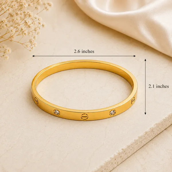 Golden_Stainless_Steel_18K_Gold_Crystal_Screw_Bangle_Bracelet_For_Women