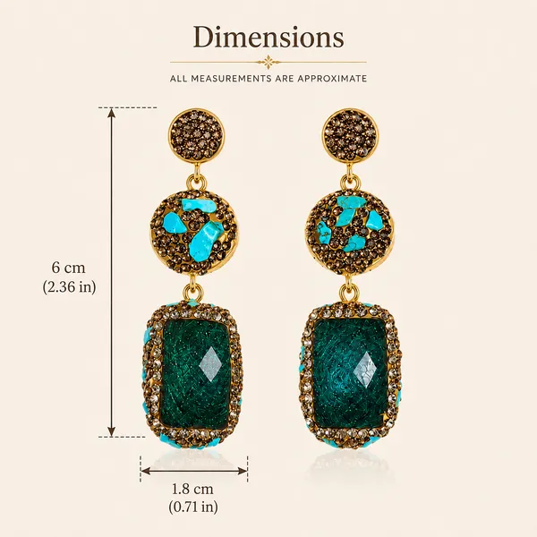 Emerald_Green_Natural_Stone_Drop_Earring_For_Women