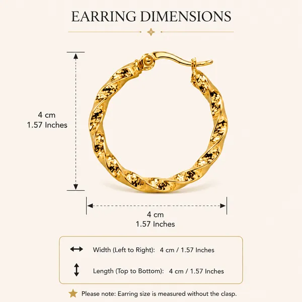 Golden_Stainless_Steel_Textured_Hoop_Earring_For_Women