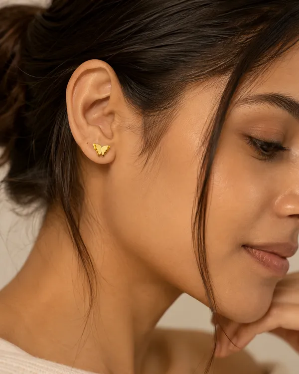 Golden_Butterfly_Stud_Earrings