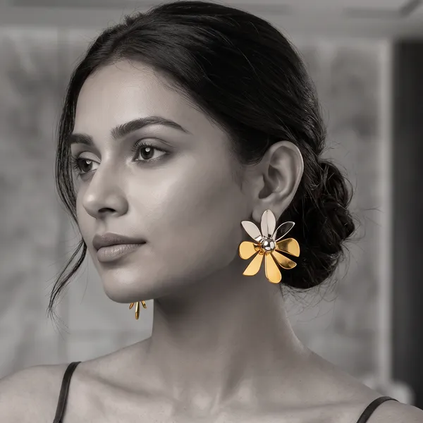 Two-Tone_Flower_Earrings
