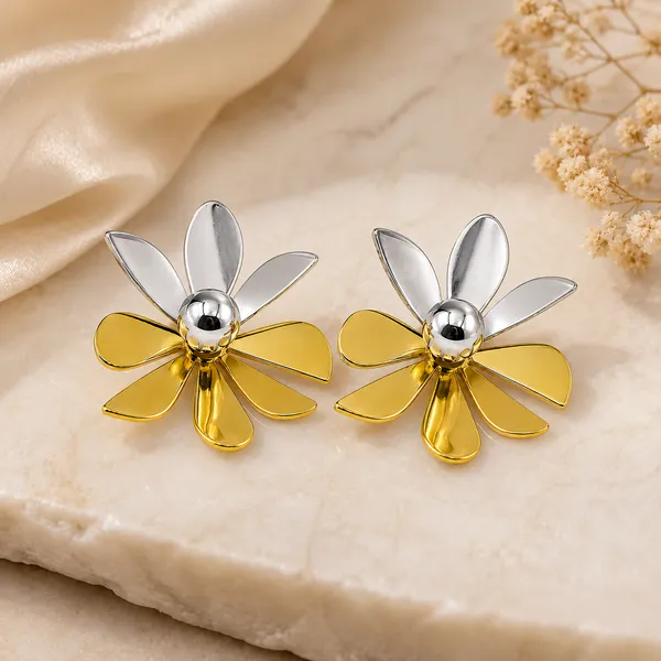 Two-Tone_Flower_Earrings