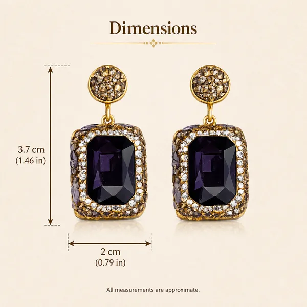 Deep_Purple_Druzy_Stone_Drop_Earring_For_Women