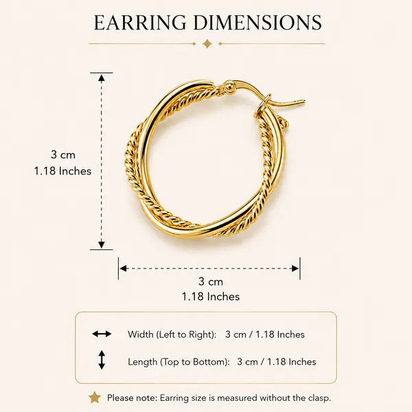 Golden_Stainless_Steel_Twist_Hoop_Earring_For_Women