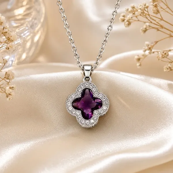 Golden_Purple_Stainless_Steel_Clover_Pendant_For_Women
