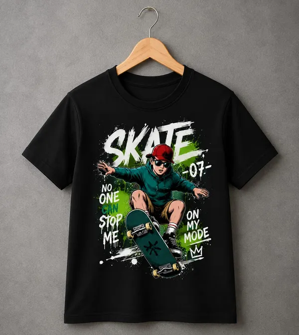 Black_Cotton_Regular_Fit_Skateboarding_Graphic_T-Shirt_For_Men