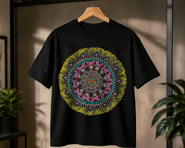 Black_Cotton_Regular_Fit_Multicolour_Mandala_Graphic_T-Shirt_For_Men