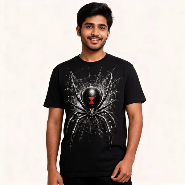 Black_Cotton_Graphic_Print_Regular_Fit_T-Shirt_For_Men