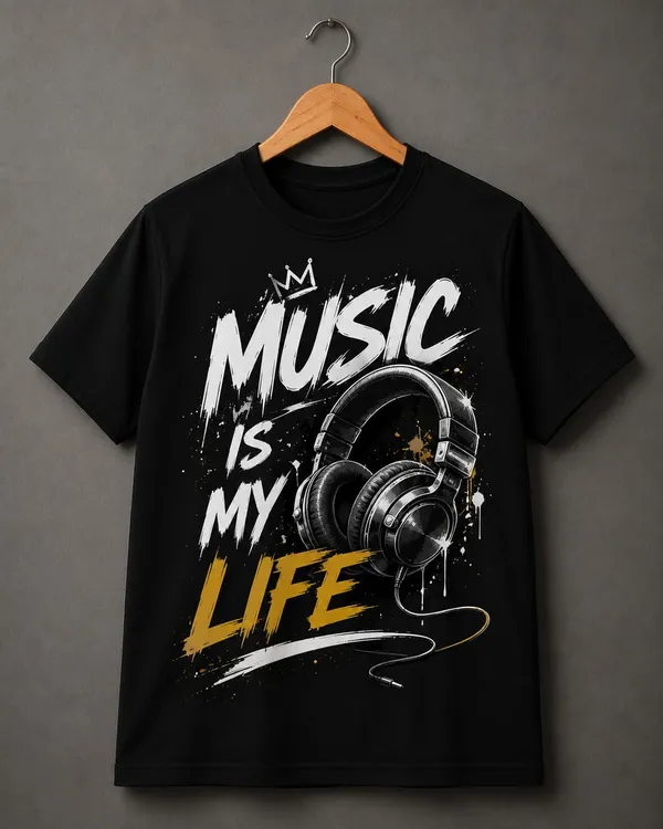 Black_Cotton_Graphic_Print_Regular_Fit_T-Shirt_For_Men