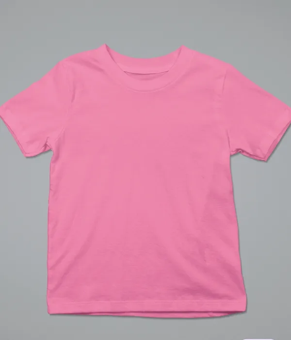 Pink_Cotton_Regular_Fit_T-Shirt_For_Girls