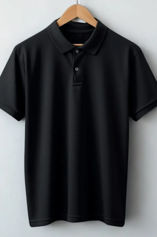 Black_Cotton_Regular_Fit_Polo_T-Shirt_For_Men