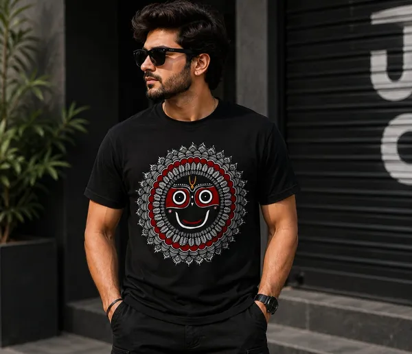 Black_Cotton_Regular_Fit_Face_Graphic_T-Shirt_For_Men