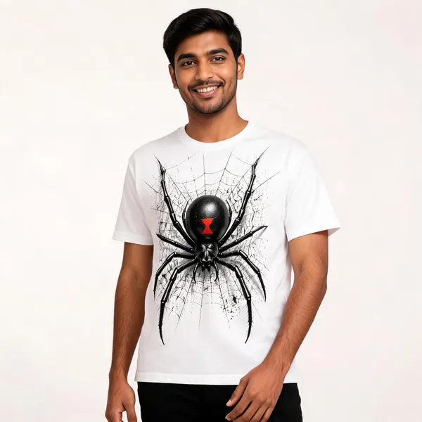 White_Cotton_Graphic_Print_Regular_Fit_T-Shirt_For_Men