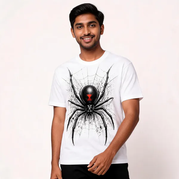 White_Cotton_Graphic_Print_Regular_Fit_T-Shirt_For_Men
