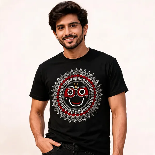 Black_Cotton_Regular_Fit_Face_Graphic_T-Shirt_For_Men