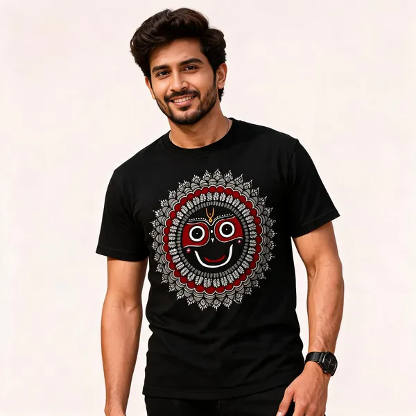 Black_Cotton_Regular_Fit_Face_Graphic_T-Shirt_For_Men