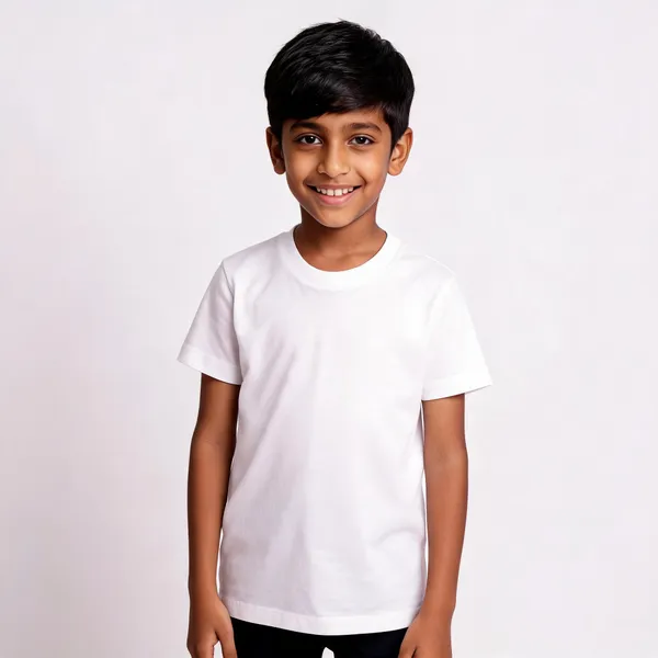 White_Cotton_Regular_Fit_T-Shirt_For_Kids