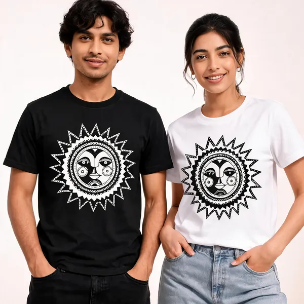 Black_White_Cotton_Regular_Fit_Geometric_Graphic_Couple_T-Shirts