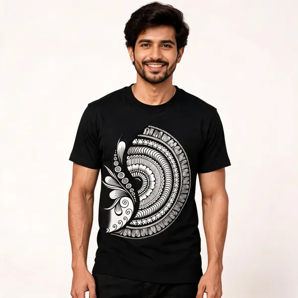 Black_Cotton_Regular_Fit_Floral_Ornamental_Graphic_T-Shirt_For_Men