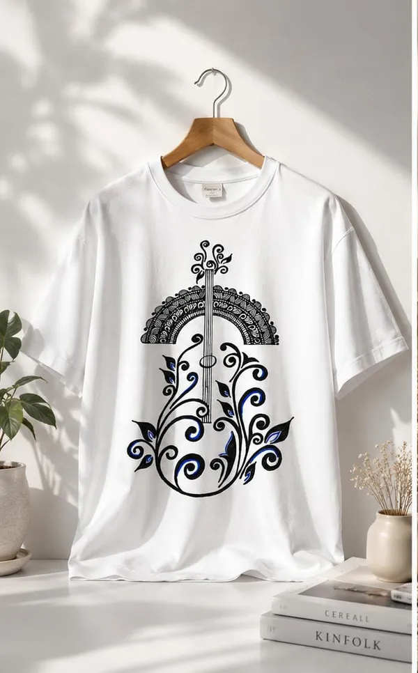 White_Cotton_Regular_Fit_Botanical_Instrument_Graphic_T-Shirt_For_Men