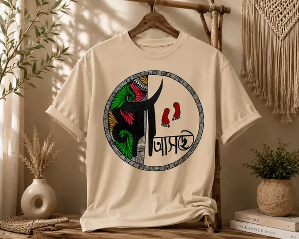 Cream_Cotton_Regular_Fit_Elephant_Graphic_T-Shirt_For_Unisex