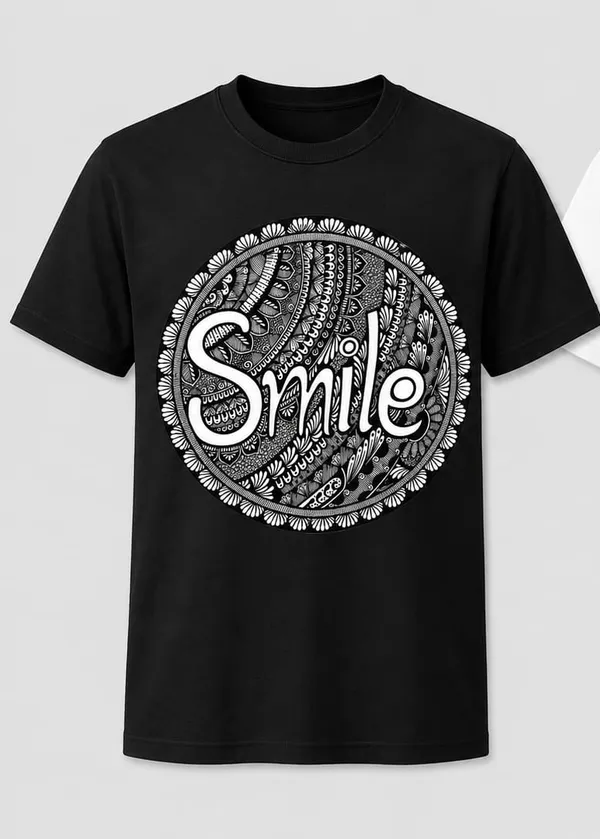 Black_Cotton_Regular_Fit_Smile_Paisley_Graphic_T-Shirt_For_Men